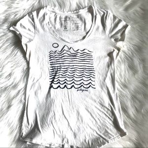 Patagonia Womens Top Organic Cotton American Flag